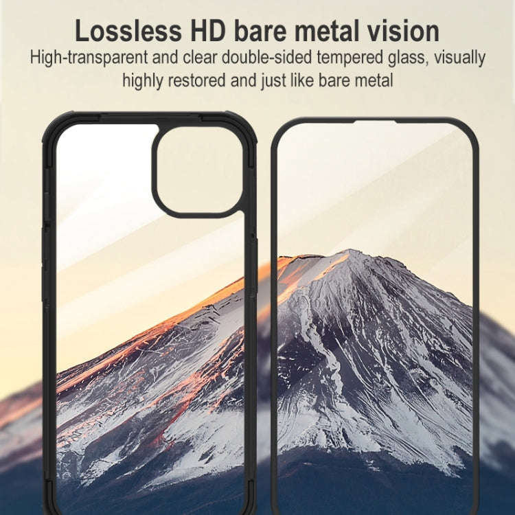 Shockproof TPU + Double-sided Glass Protective Case, For iPhone 13 Pro Max