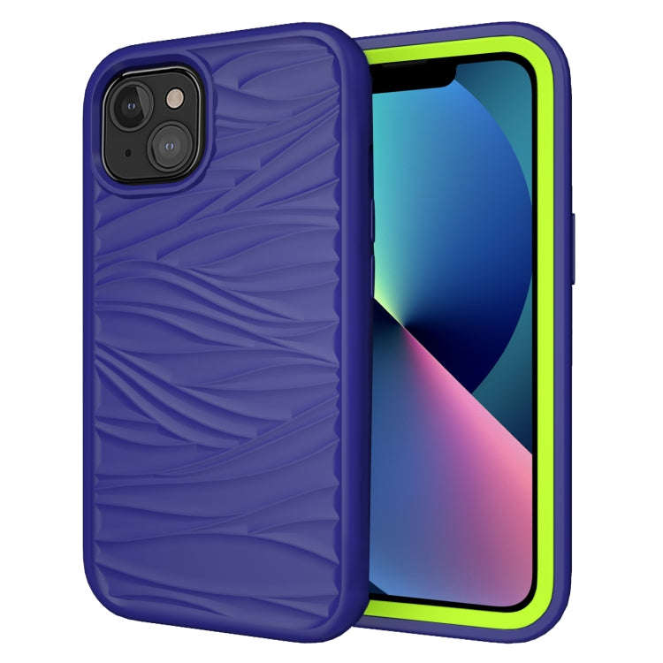 Wave Pattern 3 in 1 Silicone + PC Shockproof Protective Case, For iPhone 13 mini, For iPhone 13, ...