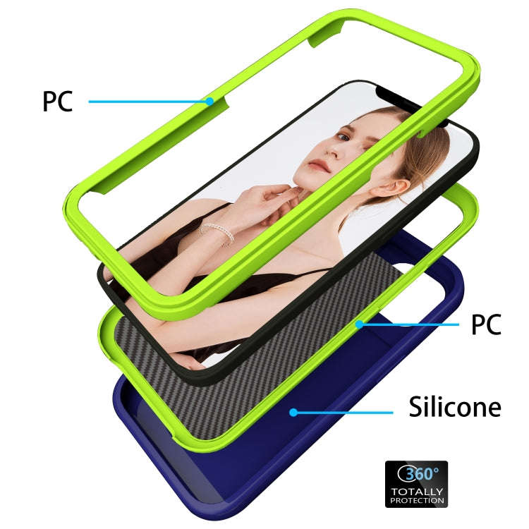 Wave Pattern 3 in 1 Silicone + PC Shockproof Protective Case, For iPhone 13 mini, For iPhone 13, ...