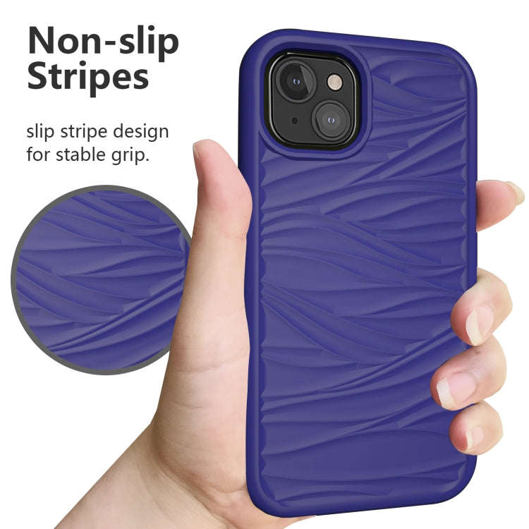 Wave Pattern 3 in 1 Silicone + PC Shockproof Protective Case, For iPhone 13 mini, For iPhone 13, ...