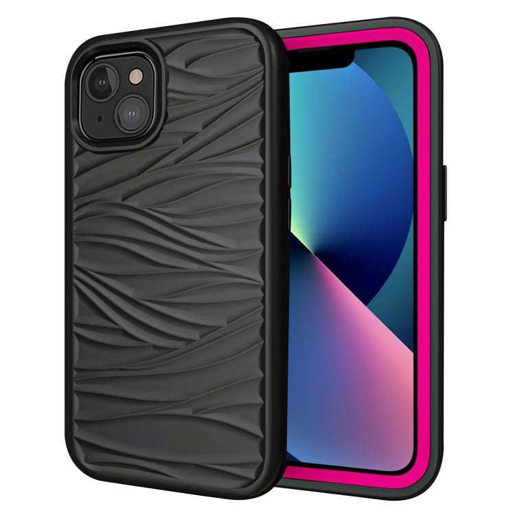 Wave Pattern 3 in 1 Silicone + PC Shockproof Protective Case, For iPhone 13 mini, For iPhone 13, ...