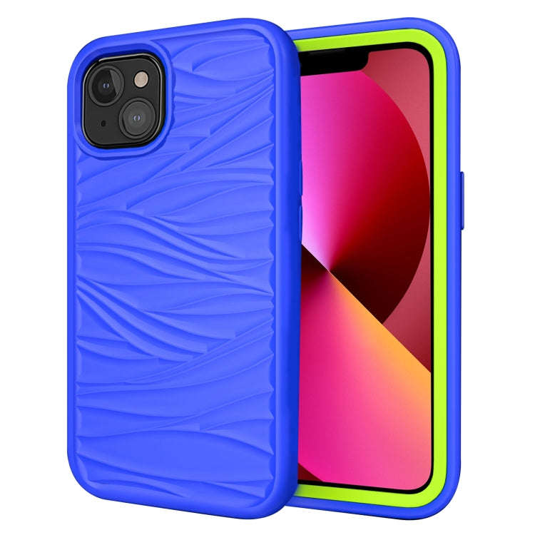 Wave Pattern 3 in 1 Silicone + PC Shockproof Protective Case, For iPhone 13 mini, For iPhone 13, ...