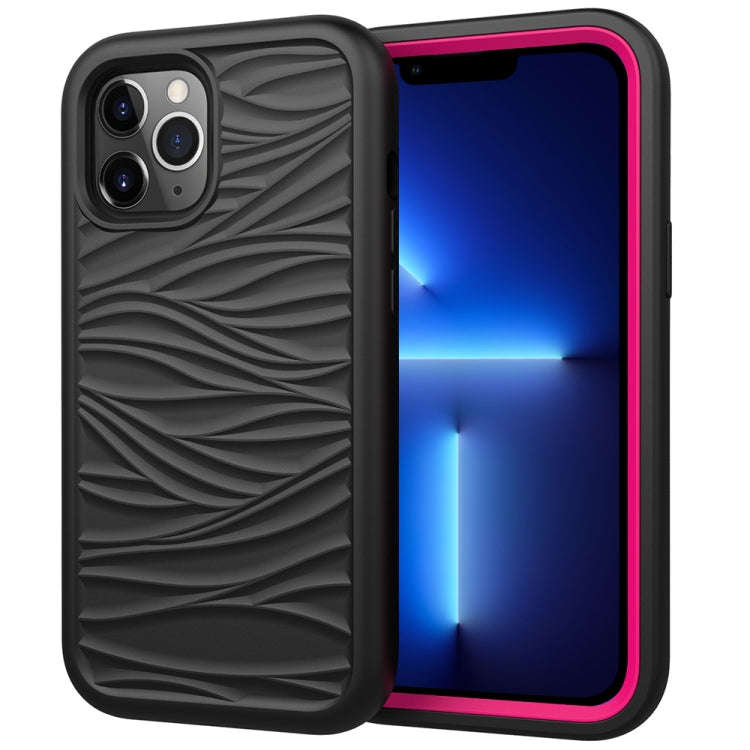 Wave Pattern 3 in 1 Silicone + PC Shockproof Protective Case, For iPhone 13 mini, For iPhone 13, ...