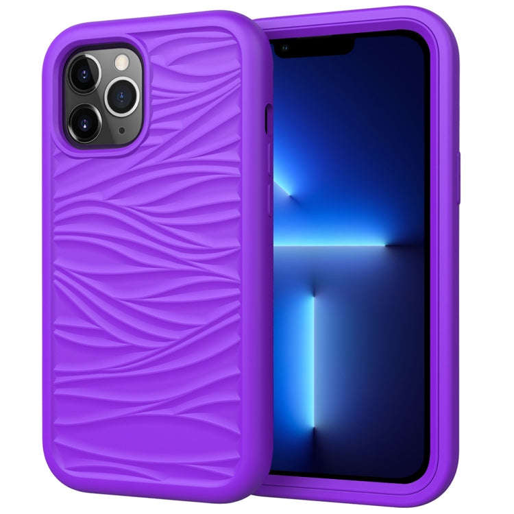 Wave Pattern 3 in 1 Silicone + PC Shockproof Protective Case, For iPhone 13 mini, For iPhone 13, ...