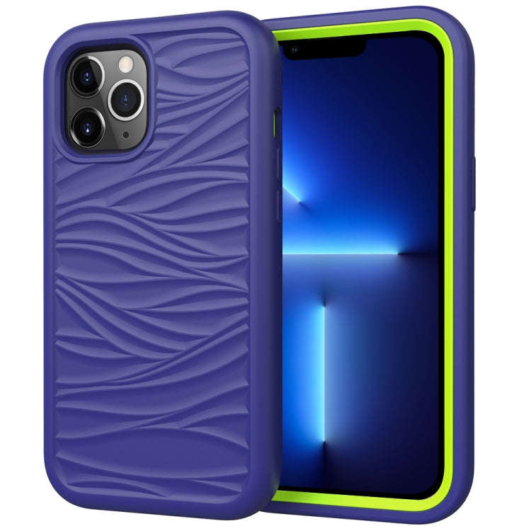 Wave Pattern 3 in 1 Silicone + PC Shockproof Protective Case, For iPhone 13 mini, For iPhone 13, ...