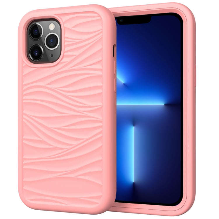Wave Pattern 3 in 1 Silicone + PC Shockproof Protective Case, For iPhone 13 mini, For iPhone 13, ...