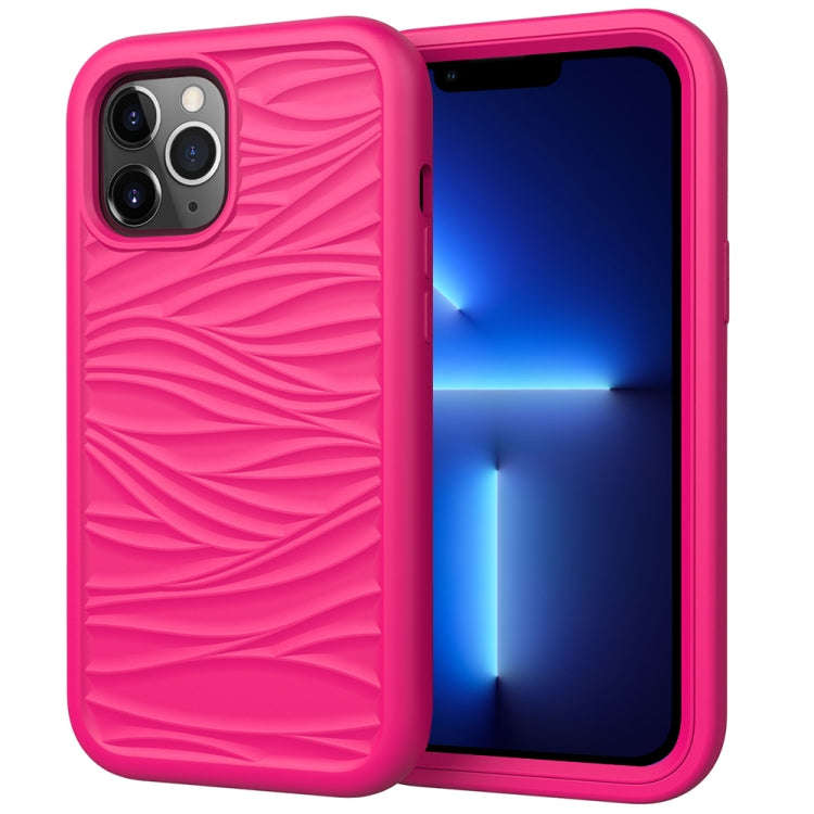 Wave Pattern 3 in 1 Silicone + PC Shockproof Protective Case, For iPhone 13 mini, For iPhone 13, ...