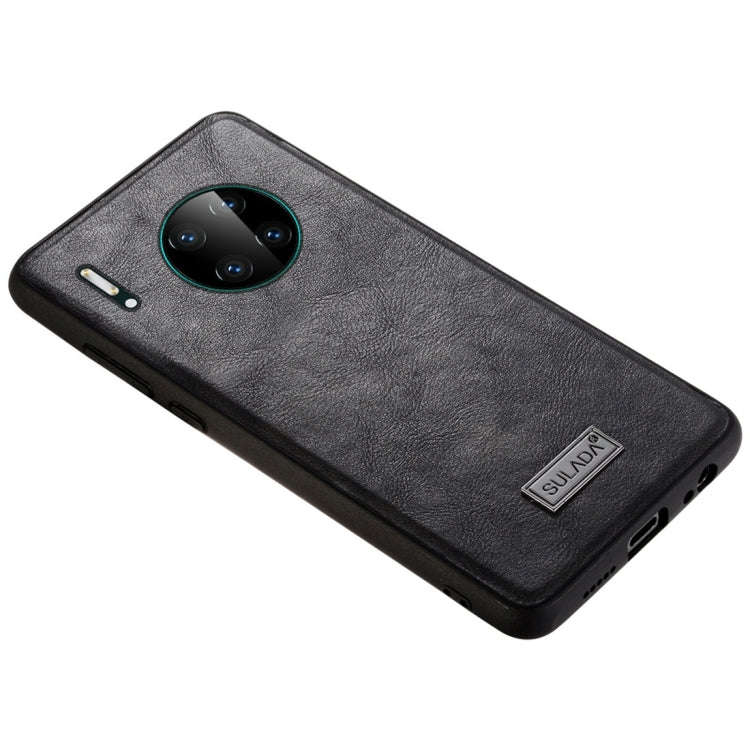 SULADA Shockproof TPU + Handmade Leather Protective Case, For Huawi Mate 30, For Huawi Mate 30 Pr...