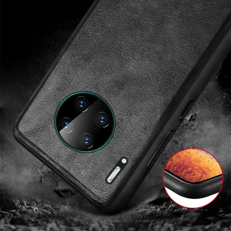 SULADA Shockproof TPU + Handmade Leather Protective Case, For Huawi Mate 30, For Huawi Mate 30 Pr...