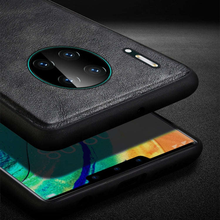 SULADA Shockproof TPU + Handmade Leather Protective Case, For Huawi Mate 30, For Huawi Mate 30 Pr...