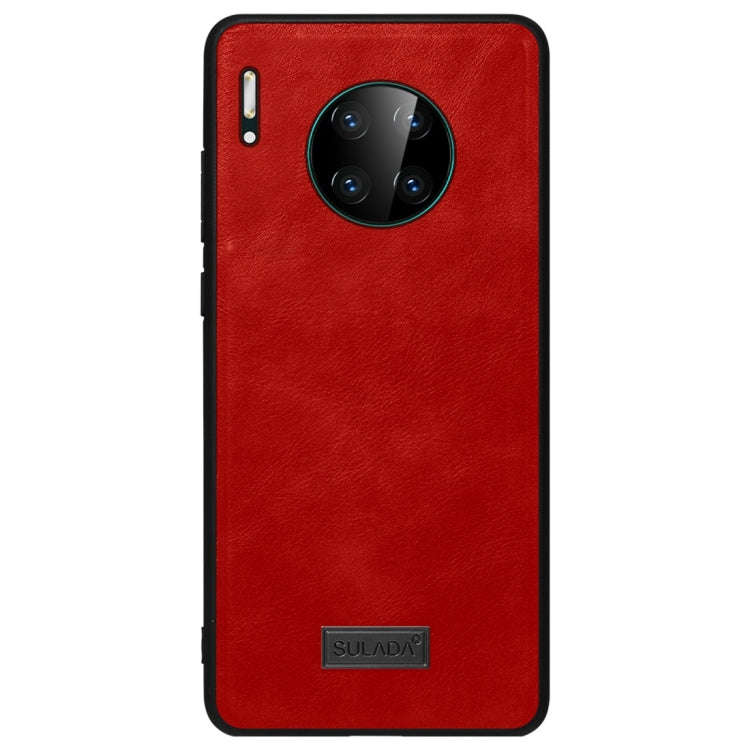 SULADA Shockproof TPU + Handmade Leather Protective Case, For Huawi Mate 30, For Huawi Mate 30 Pr...