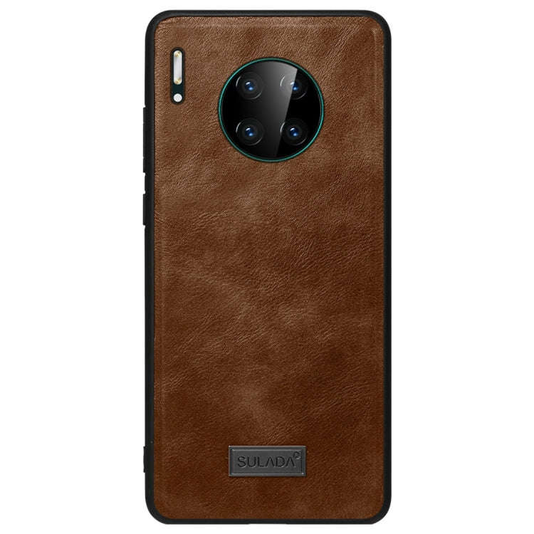SULADA Shockproof TPU + Handmade Leather Protective Case, For Huawi Mate 30, For Huawi Mate 30 Pr...