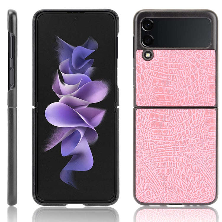 Shockproof Crocodile Texture PC + PU Case, For Google Pixel 5a 5G, For Samsung Galaxy Z Flip3 5G,...