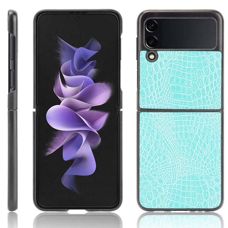 Shockproof Crocodile Texture PC + PU Case, For Google Pixel 5a 5G, For Samsung Galaxy Z Flip3 5G,...