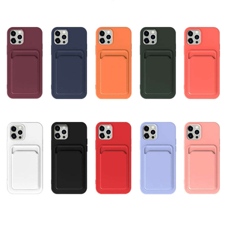 TPU + Flannel Lining Shockproof Case with Card Slots, For iPhone 13 mini, For iPhone 13, For iPho...