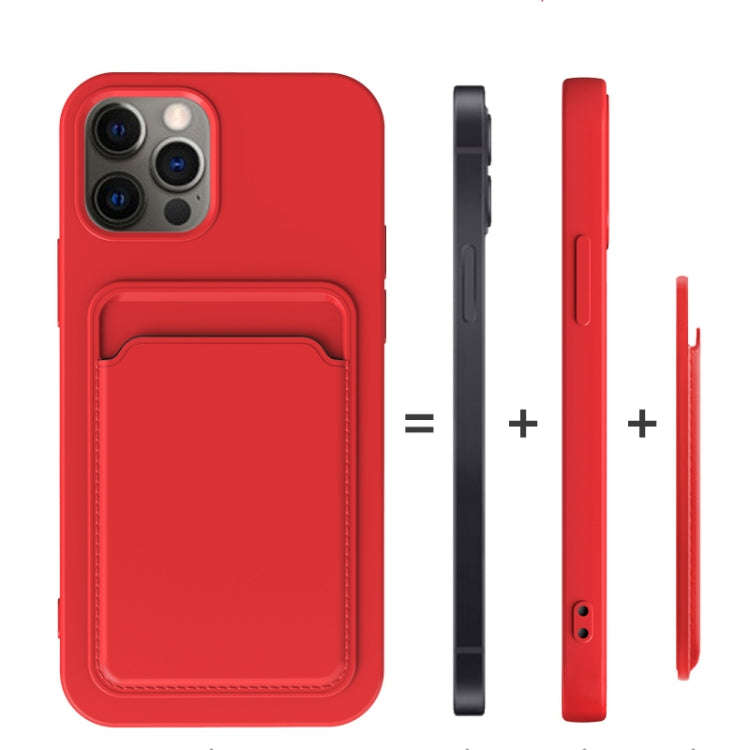 TPU + Flannel Lining Shockproof Case with Card Slots, For iPhone 13 mini, For iPhone 13, For iPho...