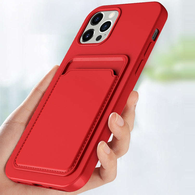 TPU + Flannel Lining Shockproof Case with Card Slots, For iPhone 13 mini, For iPhone 13, For iPho...
