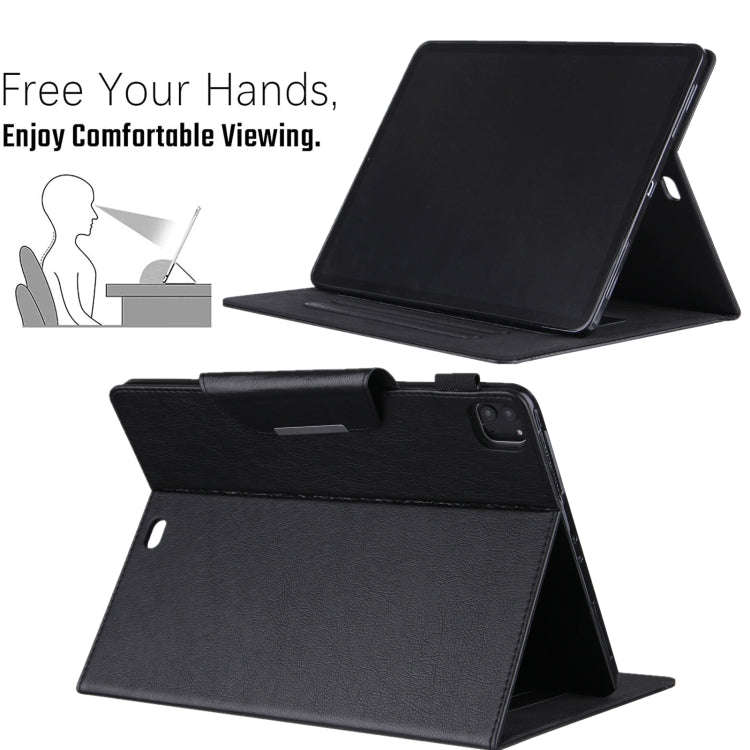Solid Color Horizontal Flip Leather Case with Holder & Card Slot & Photo Frame & Wallet, For iPad...