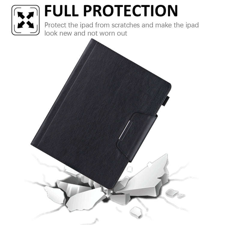 Solid Color Horizontal Flip Leather Case with Holder & Card Slot & Photo Frame & Wallet, For iPad...
