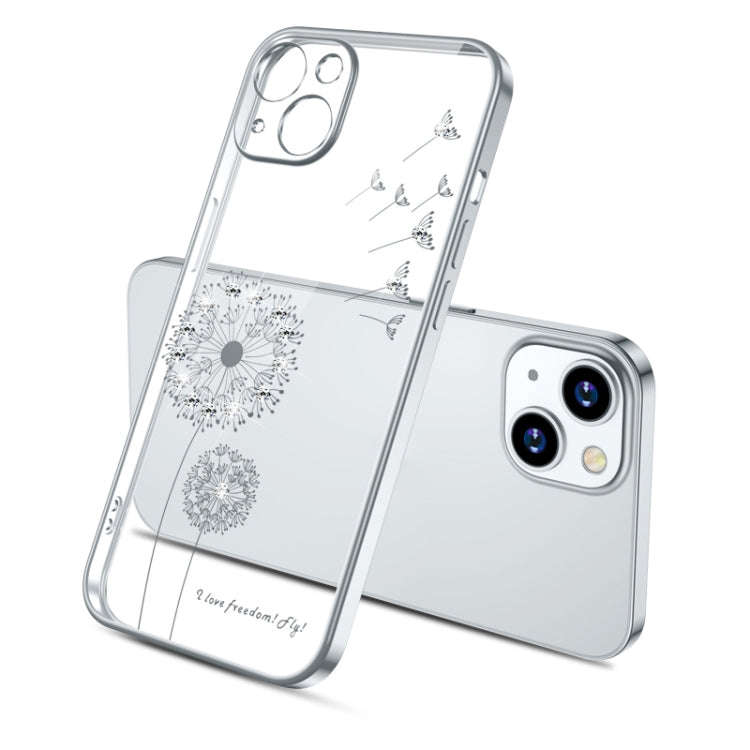 Electroplating Diamond Dandelion Pattern TPU Shockproof Protective Case, For iPhone 13 mini, For ...