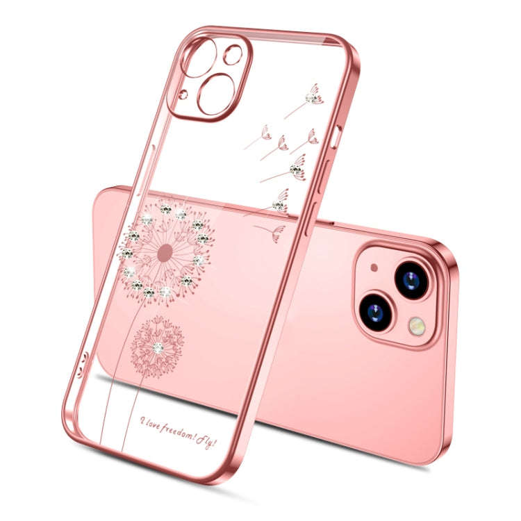 Electroplating Diamond Dandelion Pattern TPU Shockproof Protective Case, For iPhone 13 mini, For ...