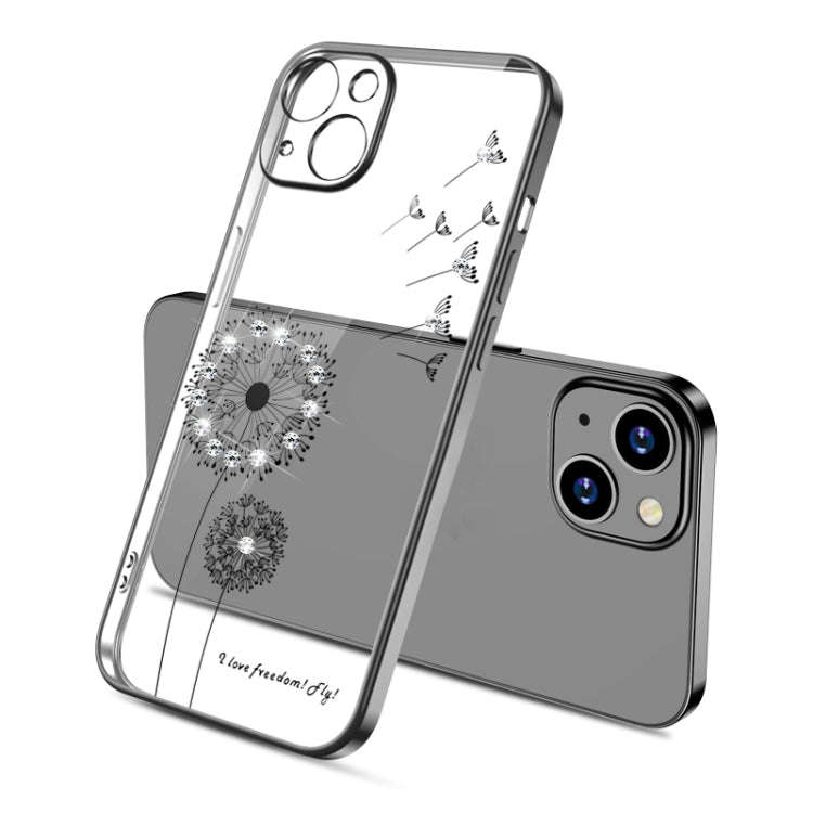 Electroplating Diamond Dandelion Pattern TPU Shockproof Protective Case, For iPhone 13 mini, For ...