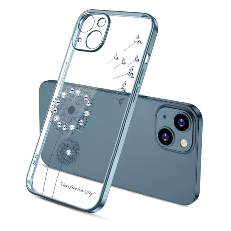 Electroplating Diamond Dandelion Pattern TPU Shockproof Protective Case, For iPhone 13 mini, For ...