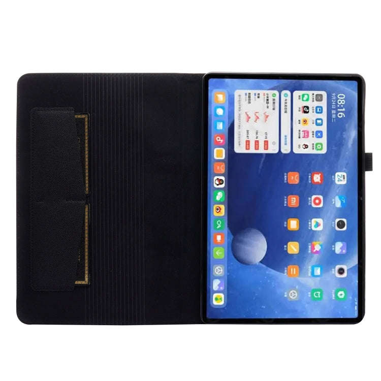 Horizontal Flip TPU + Fabric PU Leather Protective Case with Name Card Clip, For Xiaomi Pad 5 / 5...