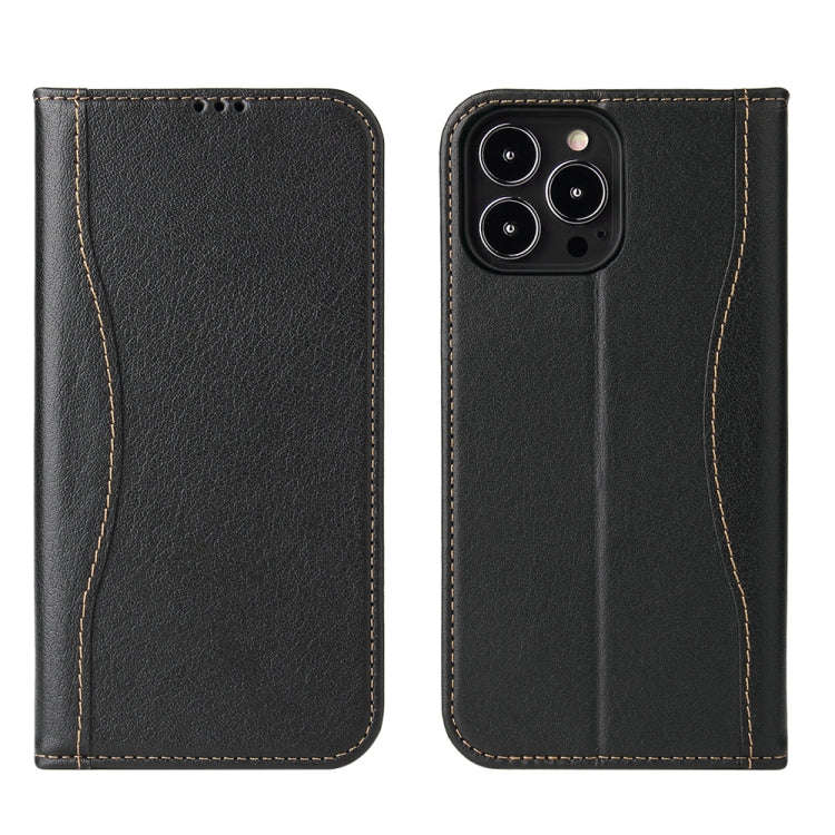 Genuine Leather Horizontal Flip Leather Case with Holder & Card Slots & Wallet, For iPhone 13 min...