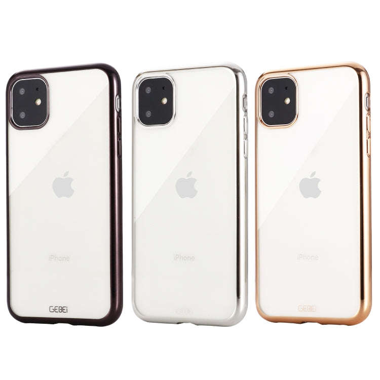 GEBEI Plating TPU Shockproof Protective Case, For iPhone 11, For iPhone 11 Pro, For iPhone 11 Pro...