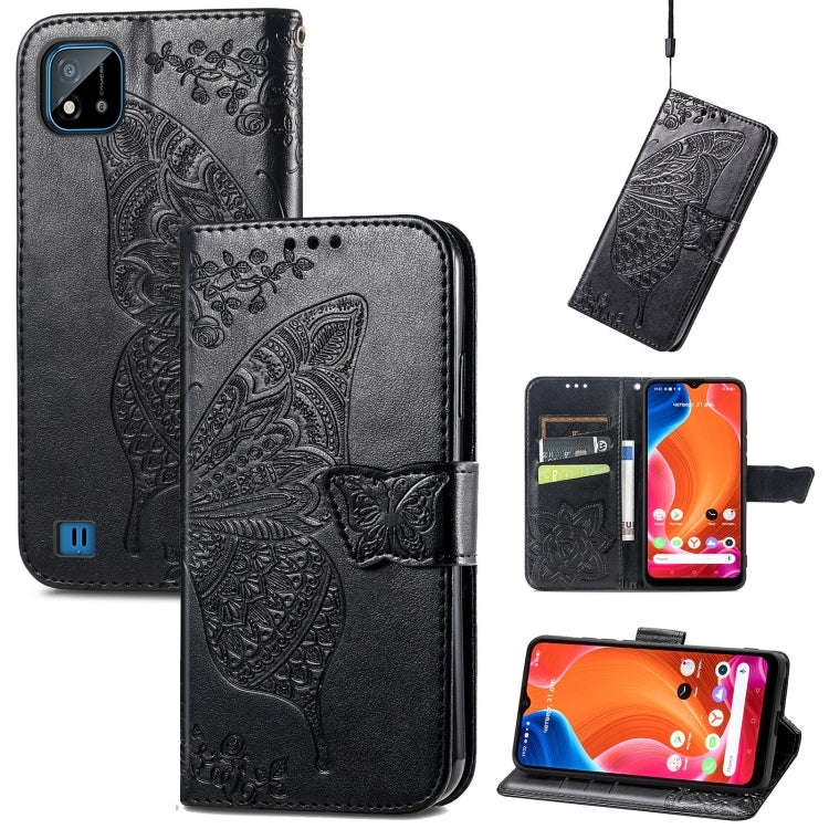 Butterfly Love Flowers Embossed Horizontal Flip Leather Case with Holder & Card Slots & Wallet & ...