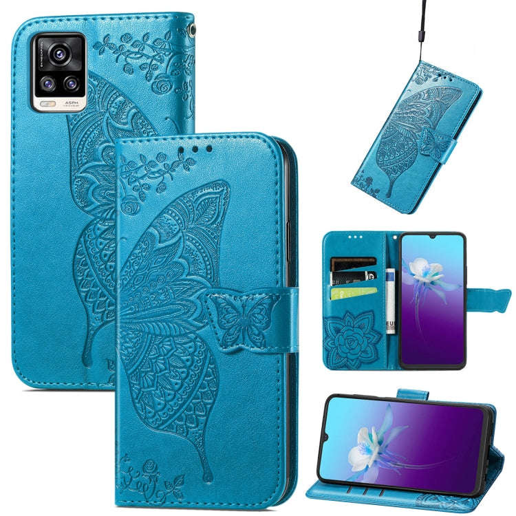 Butterfly Love Flowers Embossed Horizontal Flip Leather Case with Holder & Card Slots & Wallet & ...
