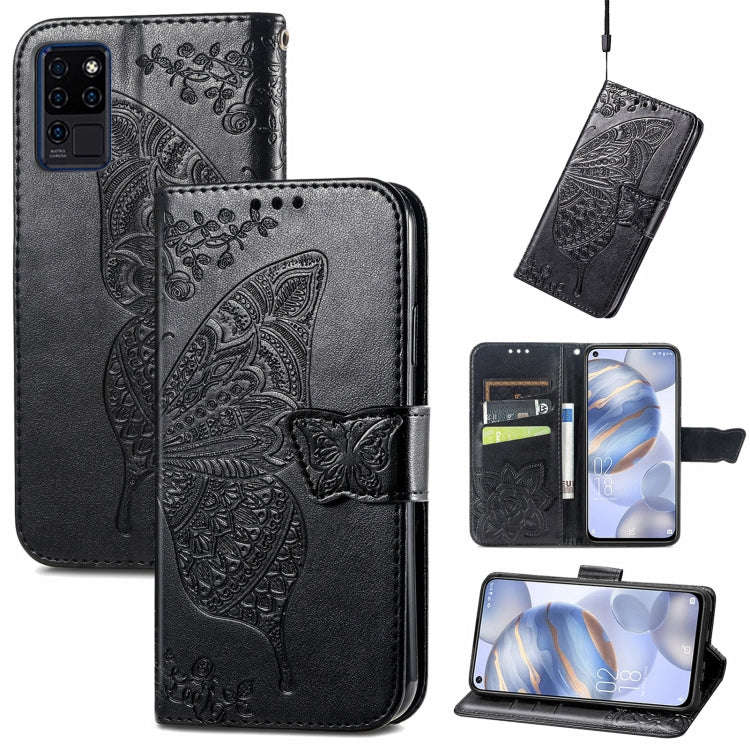 Butterfly Love Flowers Embossed Horizontal Flip Leather Case with Holder & Card Slots & Wallet & ...