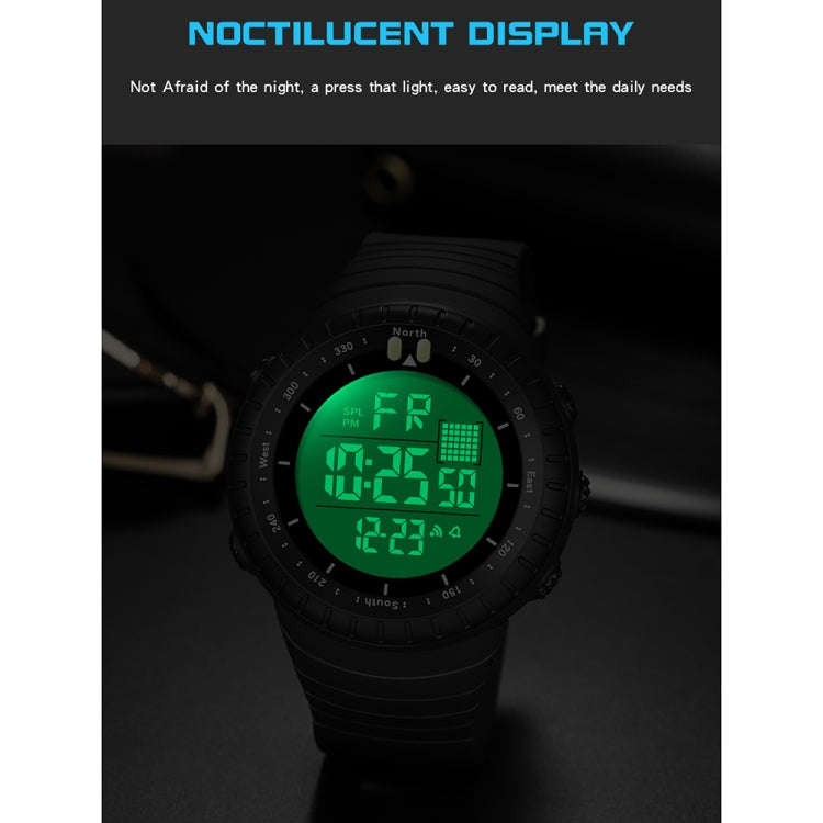 SANDA 6071 Three-split Screen LED Digital Display Luminous Stopwatch Timing Multifunctional Men S...