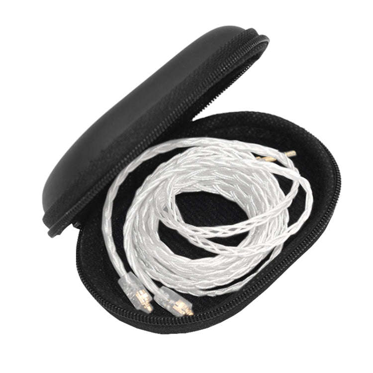 KZ Portable PU Leather Oval Data Cable Charger Earphone Storage Box, Oval