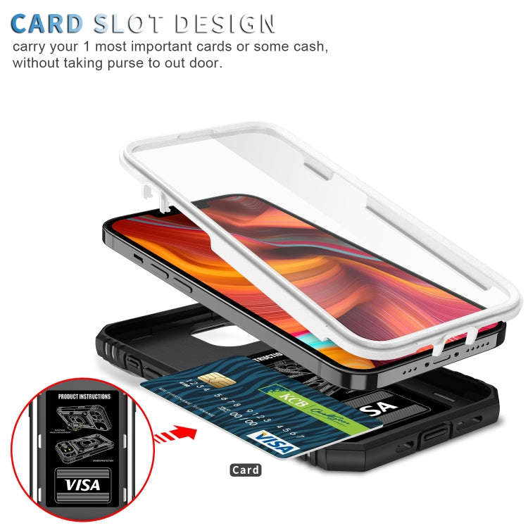 Sliding Camera Cover Design TPU + PC Protective Case with 360 Degree Rotating Holder & Card Slot,...