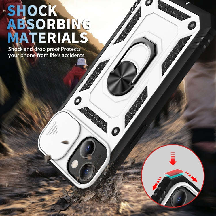 Sliding Camera Cover Design TPU + PC Protective Case with 360 Degree Rotating Holder & Card Slot,...