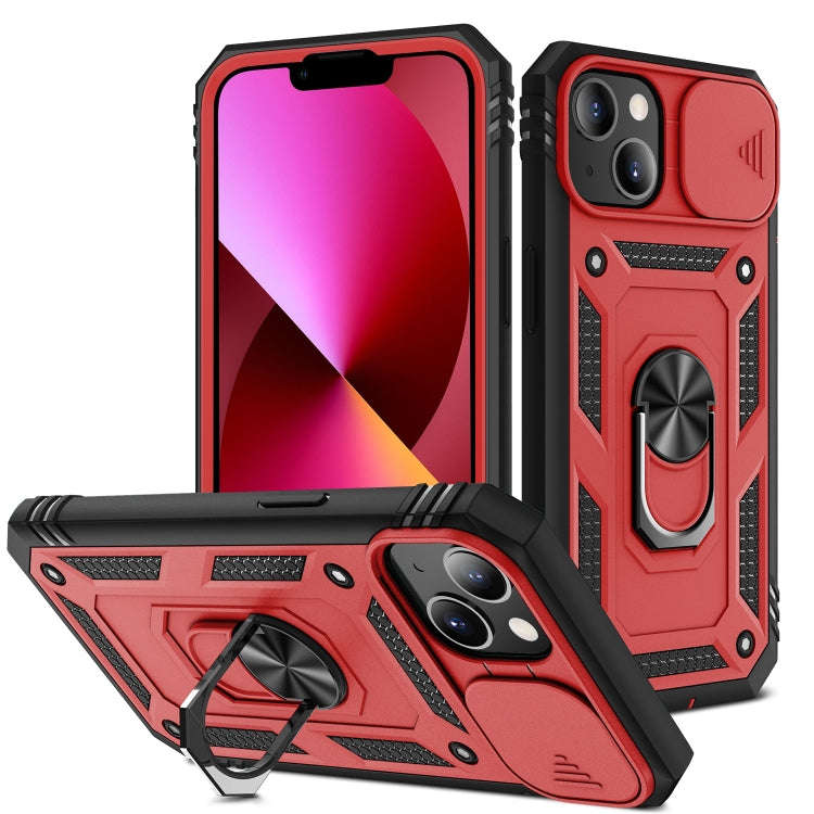 Sliding Camera Cover Design TPU + PC Protective Case with 360 Degree Rotating Holder & Card Slot,...