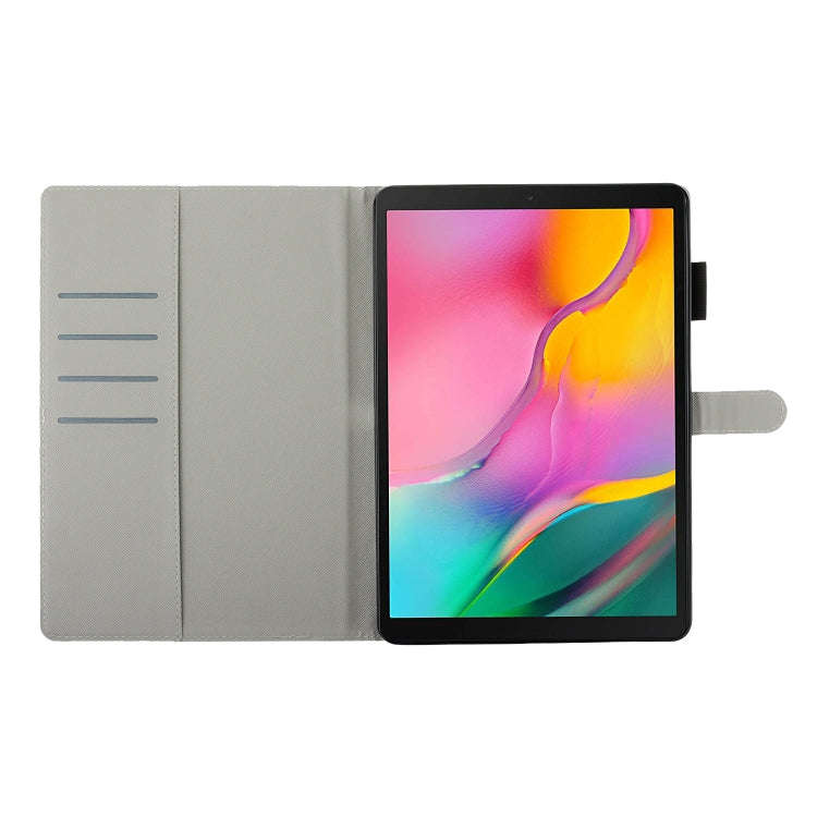 3D Embossing Pattern Horizontal Flip Leather Case with Holder & Card Slots & Wallet, For Galaxy T...