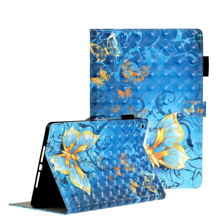 3D Embossing Pattern Horizontal Flip Leather Case with Holder & Card Slots & Wallet, For Galaxy T...