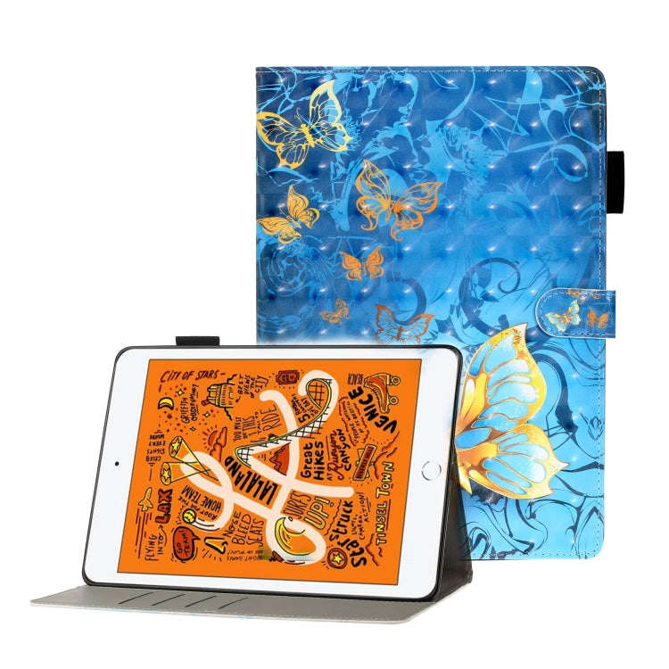3D Embossing Pattern Horizontal Flip Leather Case with Holder & Card Slots & Wallet, For Galaxy T...
