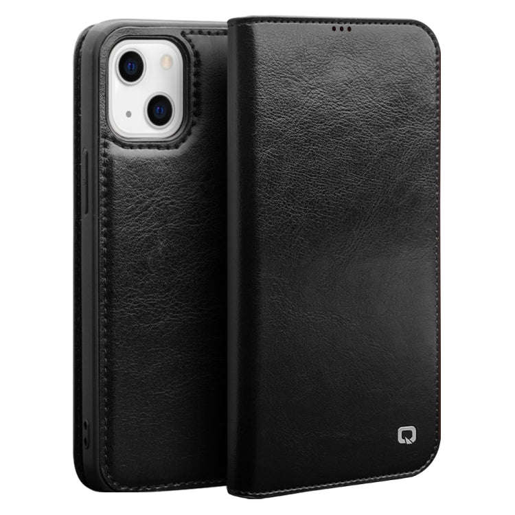 QIALINO Horizontal Flip Leather Case with Holder & Card Slots & Wallet, For iPhone 13, For iPhone...
