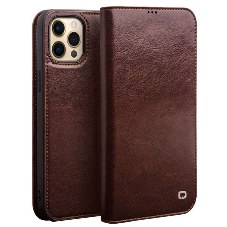 QIALINO Horizontal Flip Leather Case with Holder & Card Slots & Wallet, For iPhone 13, For iPhone...