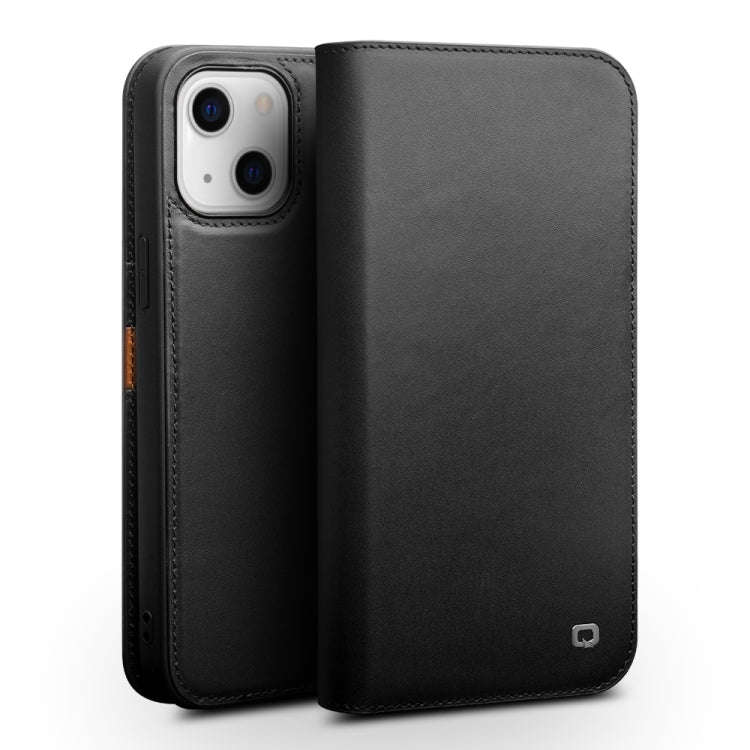 QIALINO Business Horizontal Flip Leather Case with Holder & Card Slots & Wallet, For iPhone 13 Pr...