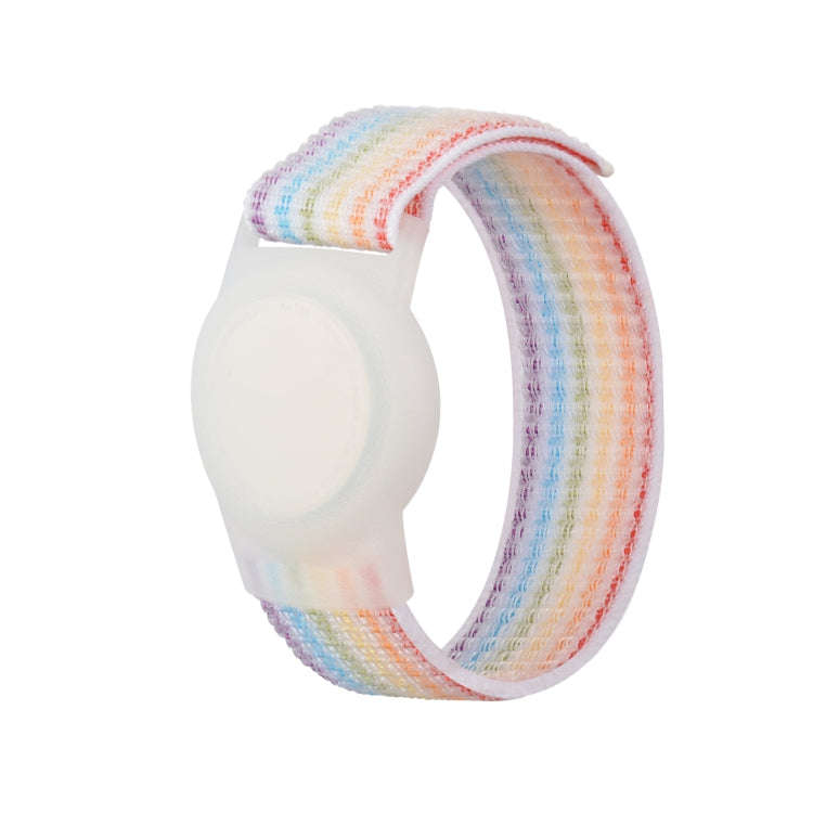 Anti-scratch Shockproof Nylon Bracelet Strap TPU Protective Cover Case, For AirTag