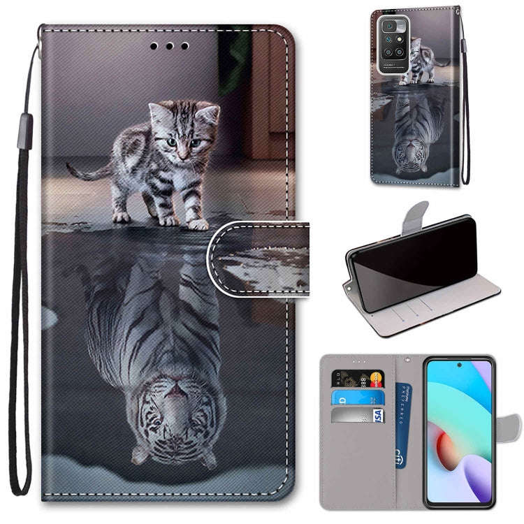 Coloured Drawing Cross Texture Horizontal Flip PU Leather Case with Holder & Card Slots & Wallet ...