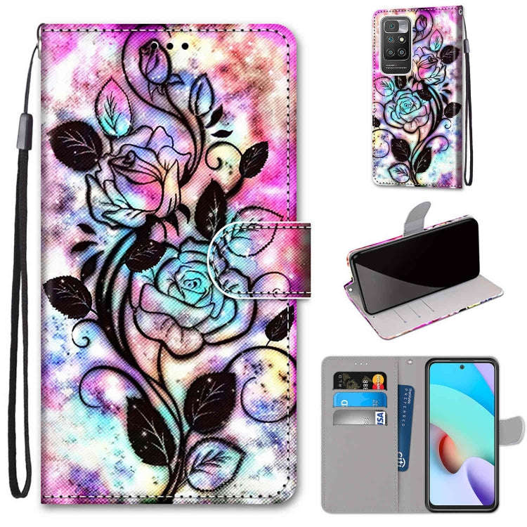 Coloured Drawing Cross Texture Horizontal Flip PU Leather Case with Holder & Card Slots & Wallet ...