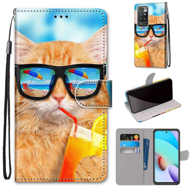 Coloured Drawing Cross Texture Horizontal Flip PU Leather Case with Holder & Card Slots & Wallet ...