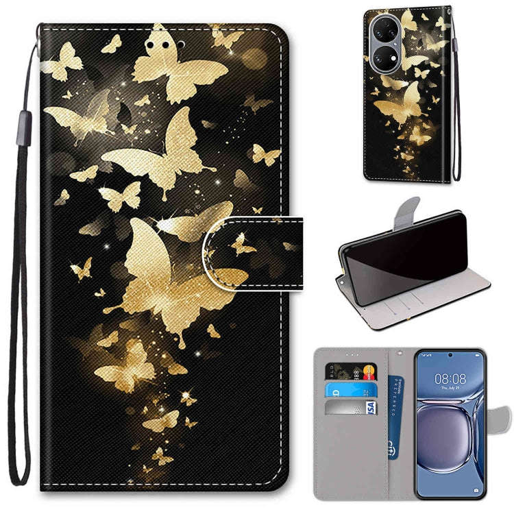 Coloured Drawing Cross Texture Horizontal Flip PU Leather Case with Holder & Card Slots & Wallet ...