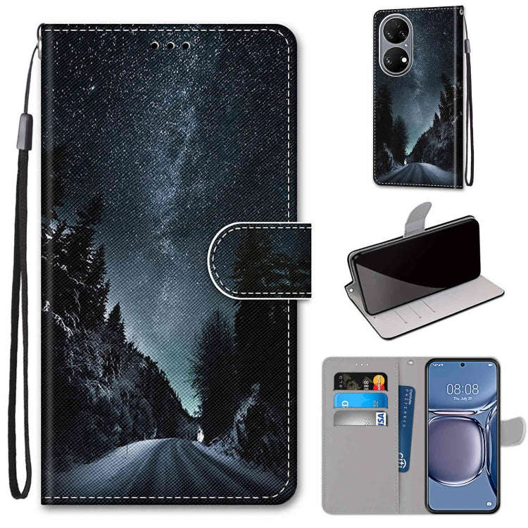 Coloured Drawing Cross Texture Horizontal Flip PU Leather Case with Holder & Card Slots & Wallet ...